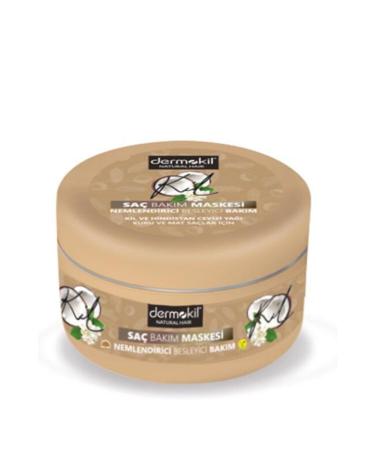Dermokil Clay and Coconut Hair Care Mask 300 Gr. Moisturizing and Nourishing Hair Mask