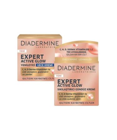 Diadermine Expert Active Glow Firming Day Cream + Night Cream