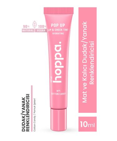 the hoppa. Matte and Long-Lasting Lip/Cheek Colorant - Cotton Candy / Cotton Candy Shea Butter Jojoba Oil Hyalur