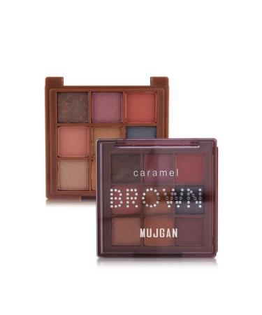 MUJGAN My Love Brown 9-Piece Eyeshadow Palette Caramel