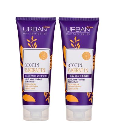 Urban Care Anti-Loss Hair Care Shampoo Containing Biotin and Keratin 250 Ml and Hair Care Conditioner 250 Ml