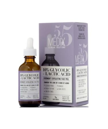 Medix 5.5 10% Glycolic + Lactic Acid Peeling Face Serum 52ml