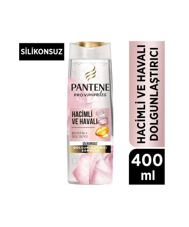 Pantene Silicone-Free Volumizing Shampoo Biotin and Rose Water 400ml