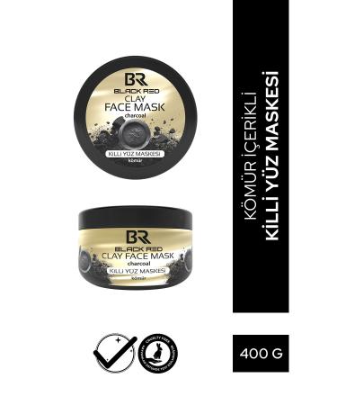 Black Red Black&Red Clay Mask Face Mask Charcoal Clay Face Mask - 400g