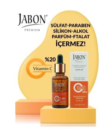 JABON Collagen Additive Color Equalizer and Skin Brightener 20% Vitamin C Serum 30 Ml - Buy Online on GoSupps.com