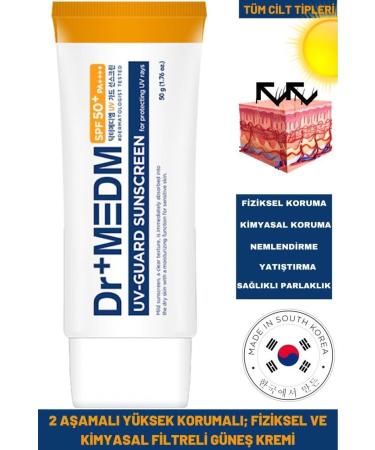 Dermal Dr+medm Spf50/pa++++ Uv 50 Ml Guard Sunscreen High Protection Physical & Chemical Filter Sun Cream - Buy Online on GoSupps.com
