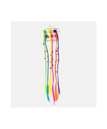 Skygo Colorful Beaded Braid Hair Pin Hair Extensions Artificial Hair