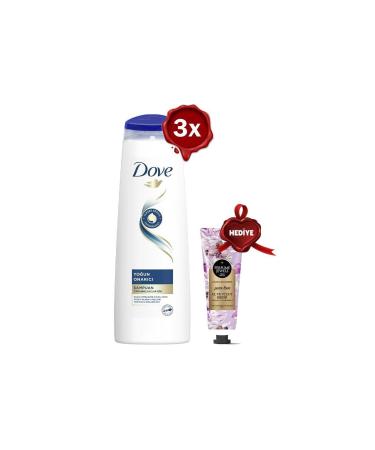 Dove Shampoo Intensive Repair 350 Ml X 3 Hand Cream Pure Love Gift