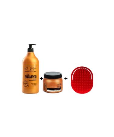 Kuaf Salt-Free Shampoo 1000 gr Keratin Hair Mask 500 ml And Star Washing Comb