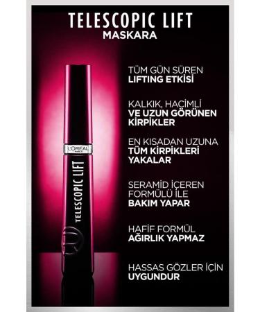 L'Oreal Paris Telescopic Lift Mascara & Infaillible Automatic Gel Eyeliner Intense Black - Eye Makeup Set - Buy Online on GoSupps.com