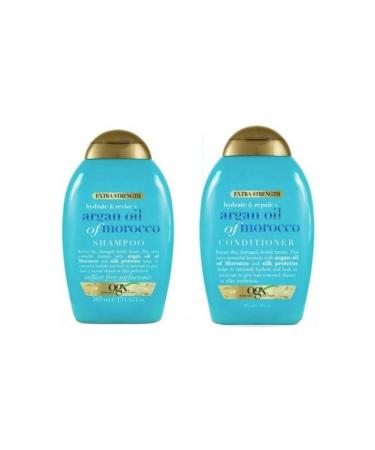 OGX Extra Strong Morocco Argan Oil Morrocco Shampoo 385 ml + Conditioner 385 ml
