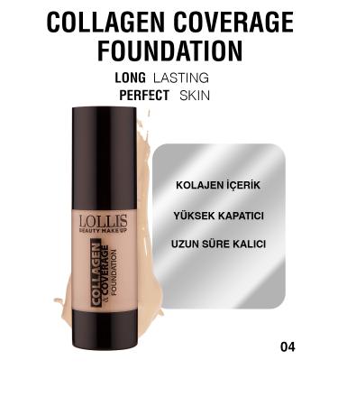 Lollis Collagen Coverage Foundation 04 / Collagen Coverage Foundation 04 - Buy Online on GoSupps.com