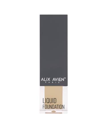 Alix Avien Liquid Foundation 301 Soft Ivory-liquid Foundation Skin Make-up-natural Bright Effect Creamy Structure-spf 35