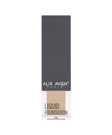 Alix Avien Liquid Foundation 310 Pale Camel-liquid Foundation Skin Make-up-natural Bright Effect Creamy Structure-spf 35