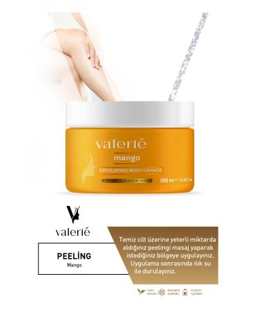 Valerie Nourishing Purifying and Moisturizing Body Scrub Mango 250 Ml + Face Wash Gel 400 Ml - Buy Online on GoSupps.com