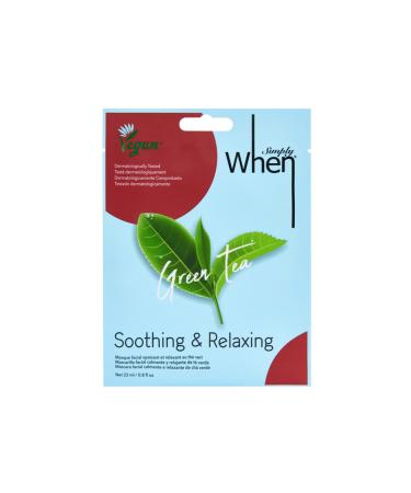 When Vegan Green Tea Soothing & Relaxing Mask - Vegan Green Tea Soothing Face Mask