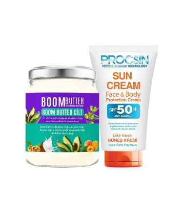 BOOM BUTTER Skin Care Oil and Sunscreen Bundle