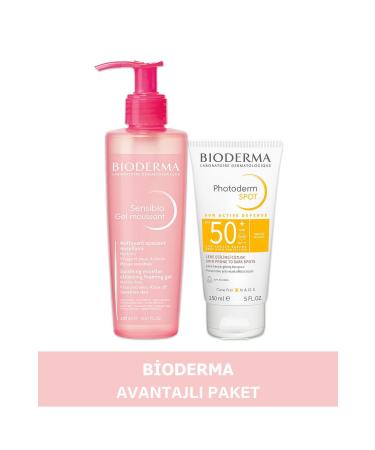 Bioderma Photoderm Spot SPF50+ 150 ml + Bioderma Sensibio Gel Moussant Foaming Gel 200 ml