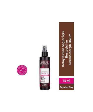 Urban Care Nourishing and Anti-Breakage Dual Phase Argan Oil & Keratin Liquid Hair Care Conditioner 75 ml