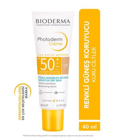 Bioderma PHOTODERM CREME SPF 50 LIGHT COLOURED SUN CREAM FOR DRY SKIN 40 ML PSSN2891