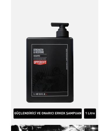 Uppercut Deluxe Strength And Restore Shampoo 1 L - Strengthening And Repairing Shampoo 1 Liter