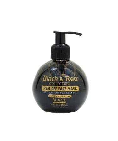 Black Red Black & Red Silicone Face Mask Black 250 Ml
