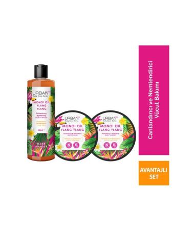 Urban Care Body Series Monoi Oil & Ylang Ylang Revitalizing and Moisturizing 3-Piece Set