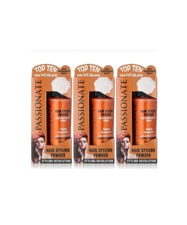 Passionate Arus Hair Styling Powder Strong Matte 20 G 3 Pieces