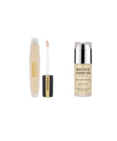 Sheida Cover Cream 55 Liquid Foundation 60 (SET OF TWO)