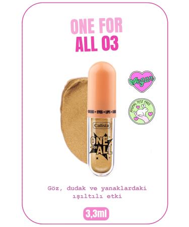 Callista One For All Eyes & Lips & Cheeks Glitter Liquid Eyeshadow - 03 Endless Wisdom