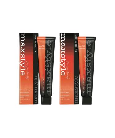 MAXSTYLE New Argan Keratin 2025/05.35 Dark Chocolate 60 Ml 2 Pieces Hair Dye