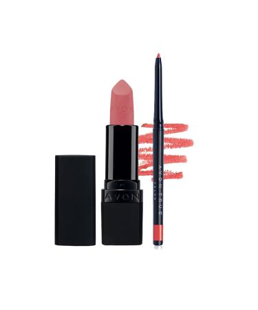 Avon Ultra Matte Lipstick Pure Pink Glimmerstick Lip Pencil Coral Desire