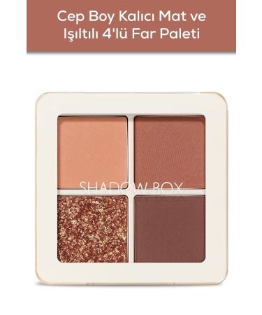 The Saem Saemmul Shadow Box Matte & Shimmer High Pigment Eyeshadow Palette - 02 Cafe Road