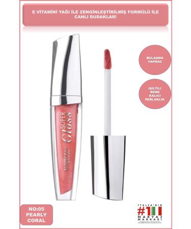 Deborah Milano No: 05 Pearly Coral Super Gloss