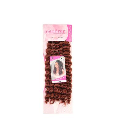 201 Nice Bulk Afro Water Wave Hair / Red Copper