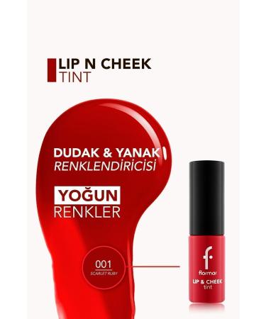 Flormar Long-Lasting Gel Tint (RED) - Lip & Cheek Tint - 001 Scarlet Ruby - 8682536066884 - Buy Online on GoSupps.com