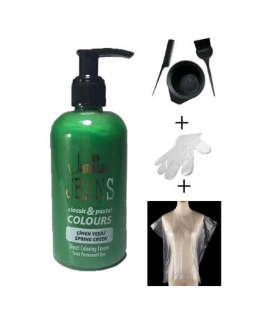 Jamaican Jean's Color Hair Dye Set Grass Green Depaset1045