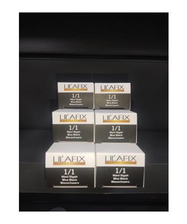 Lilafix Cream Hair Dye 1.1 Blue Black 60mlx 6 pcs. HAIR DYE1080067