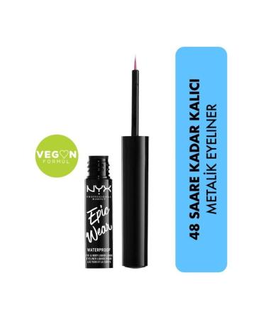 NYX Professional Makeup Eyeliner - Epic Wear Metallic Liquid Liner Fuschia Metal
