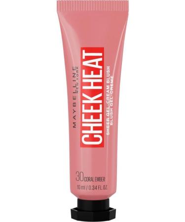 Maybelline New York Cheek Heat Liquid Blush - 30 Coral Ember - Peach