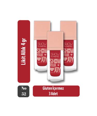 Pastel Liquid Gluten-Free Show By Liquid Blush Blush 4 gr 3 Pieces No: 52