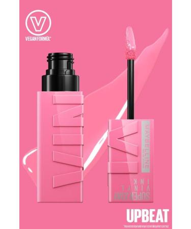 Maybelline New York Super Stay Vinyl Ink Long-Lasting Liquid Glossy Lipstick 155 Upbeat - Buy Online on GoSupps.com