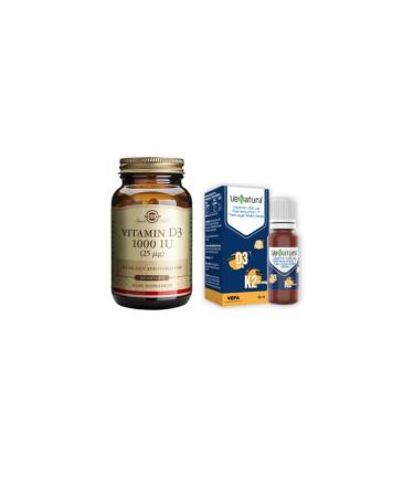 Venatura Vitamin D3 and Vitamin K2 Food Supplement 20 ml Solgar Vitamin D3 1000 100 Capsules