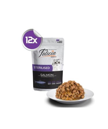 Felicia Salmon Grain-Free Sterilized Cat Canned Food 12x85gr