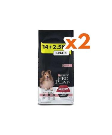Pro Plan Pro Plan Medium Salmon Sensitive Adult Dog Food 14+2.5 Kg X 2 Pieces