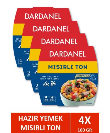 Dardanel Open and Eat Corn Tuna 160 gr X 4 Pieces