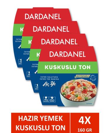 Dardanel Open and Eat Couscous Tuna 160 gr X 4 Pieces