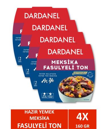 Dardanel Open Eat Mexican Bean Tuna 160 gr X 4 Pieces