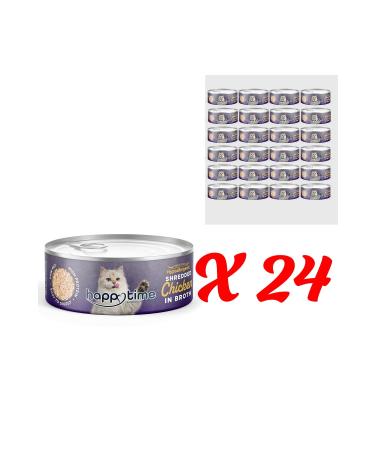 HAPPY TIME Canned Chicken for Adult Cats 24x70 Gr