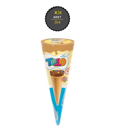 Toto Magic Flavor Cornet Wafer Hazelnut 25 Gr (24 Pieces)